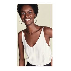 J Brand Silk White Lucy Tank